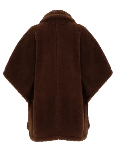 Max Mara Buttoned Pocket Jacket In Brown