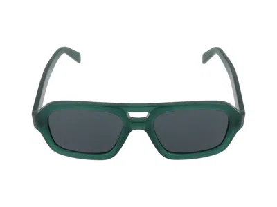 Celine Cl40336u Rectangular Frame Sunglasses In Yellow