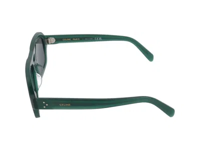 Celine Cl40336u Rectangular Frame Sunglasses In Yellow