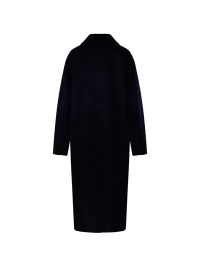 The Dynamis Studio Double-breasted Coat In Black