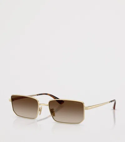 Vogue Metal Rectangular Sunglasses In Multi