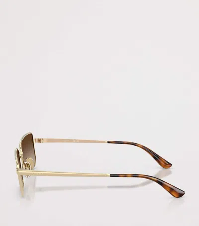 Vogue Metal Rectangular Sunglasses In Multi