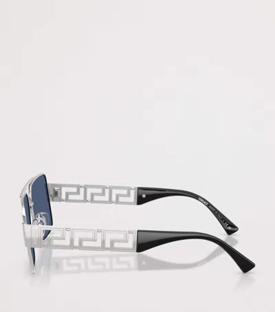 Versace Wire Ve2290 Rectangular Sunglasses In Multi