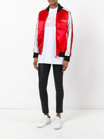 Shop Gcds Embroidered Beach Bomber Jacket