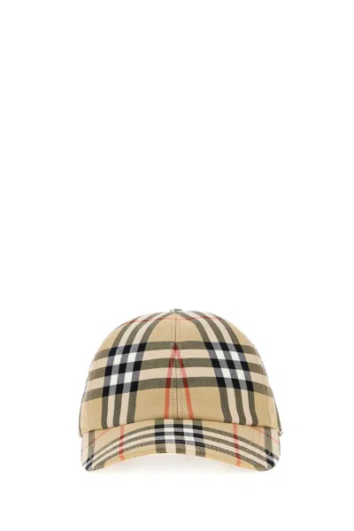 Burberry Classic Check Mini Bucket Hat For Women In Nude