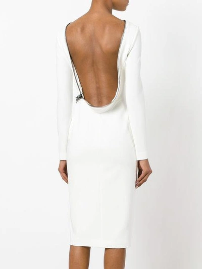 Shop Tom Ford Open Back Fitted Dress
