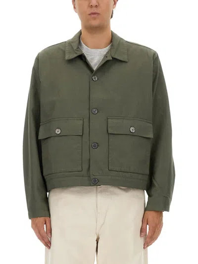 Obey Polyester Blend Shirt Jacket In Green