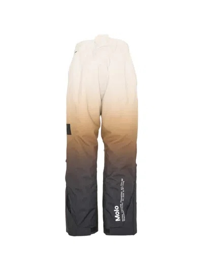Molo Gradient-effect Ski Pants In Brown