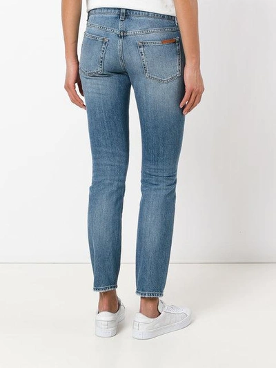 Shop Dolce & Gabbana Slim-fit Cropped Jeans In Blue