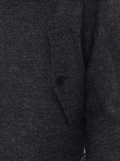 Sunflower Harington Herringbone Wool Jacket In Multi