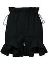 Goen J Ruffle Trim Shorts In Black