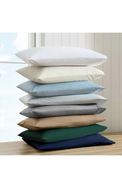 Nautica Bayview Solid 200 Thread Count Cotton Percale Sheet Set In Brown