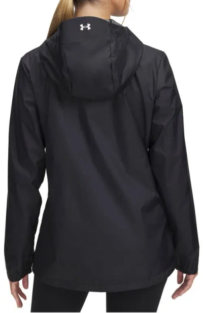 Under Armour Forefront Rain Jacket In Black