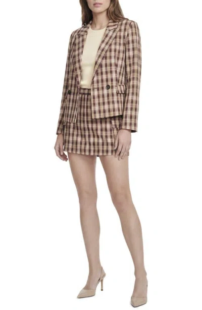 Ted Baker Plaid Suiting Skort In Multi