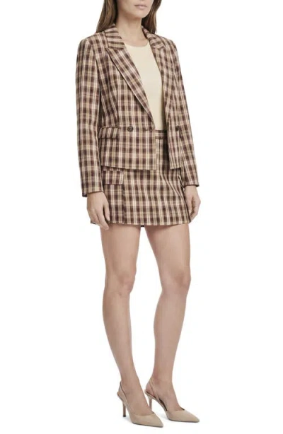 Ted Baker Plaid Suiting Skort In Multi