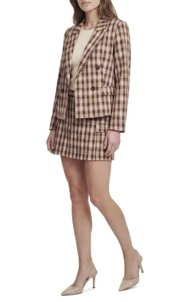 Ted Baker Plaid Suiting Skort In Multi