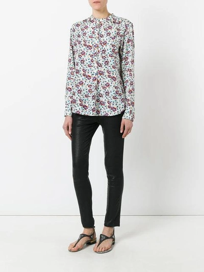 Shop Isabel Marant Collarless Floral Shirt