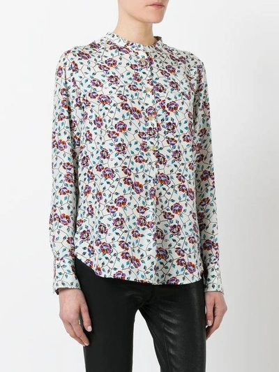 Shop Isabel Marant Collarless Floral Shirt