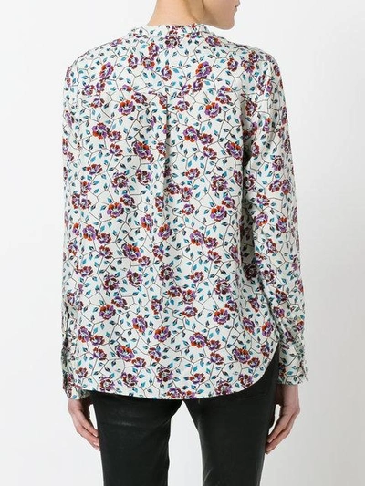 Shop Isabel Marant Collarless Floral Shirt