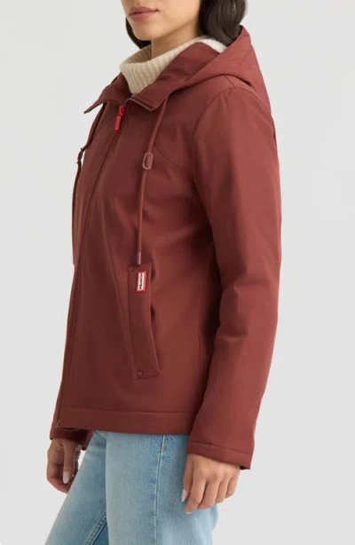 Hunter Blake Water Repellent Rain Jacket In Brown