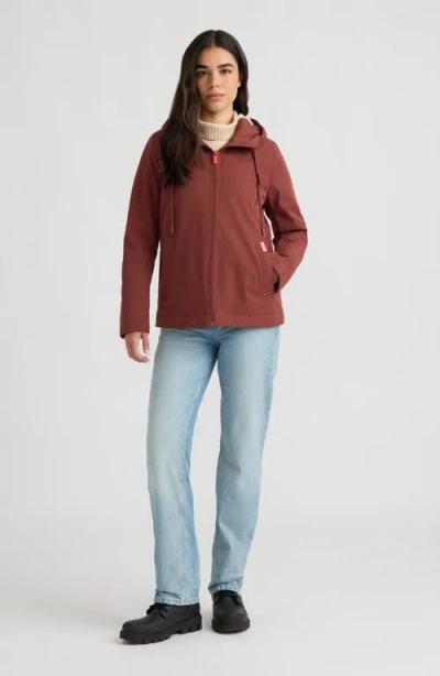 Hunter Blake Water Repellent Rain Jacket In Brown