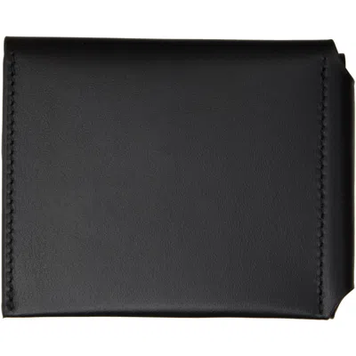 Acne Studios Black Folded Wallet In 900 Black