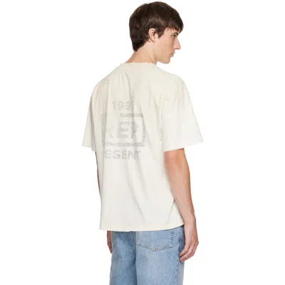 Represent Reverse Resent Logo Tee In White