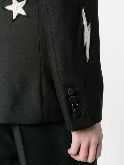 Shop Racil Bowie Rockstar Embroidered Blazer In Black