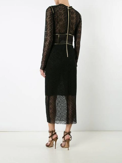 Shop Sophie Theallet Zip Details Lace Dress