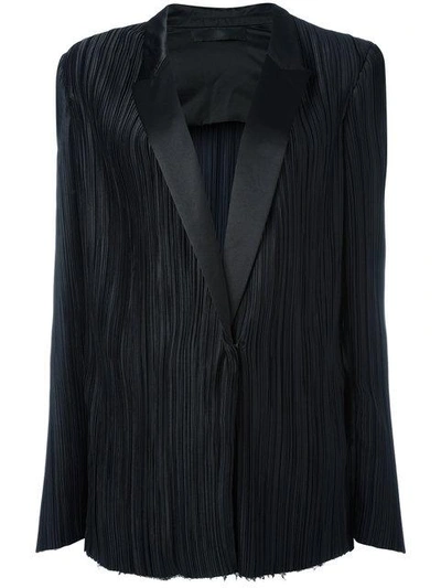 Shop Haider Ackermann Classic Pleated Blazer In Black