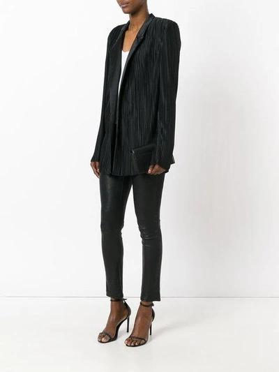 Shop Haider Ackermann Classic Pleated Blazer In Black