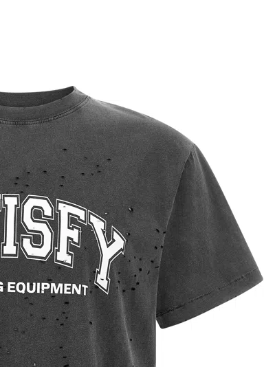 Satisfy Mothtech Printed Cotton Jersey T-shirt In Gray