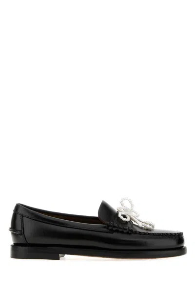 Sebago Leather Dan Pearls Loafers In Black