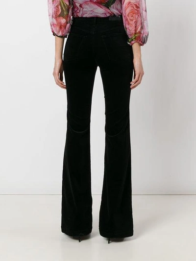 Shop J Brand Martin Flared Trousers  In Black