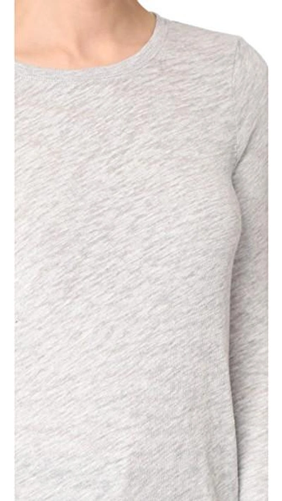 Atm Anthony Thomas Melillo Slub Pima Cotton-blend Jersey Top In Heather Grey