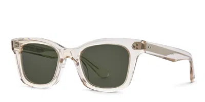 Garrett Leight Thompson Sun Beige/clear In Beige,clear