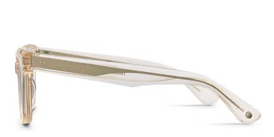 Garrett Leight Thompson Sun Beige/clear In Beige,clear