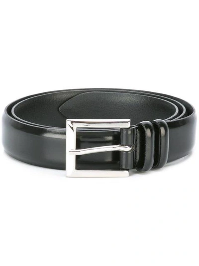 Shop Orciani Buckle Belt In Black