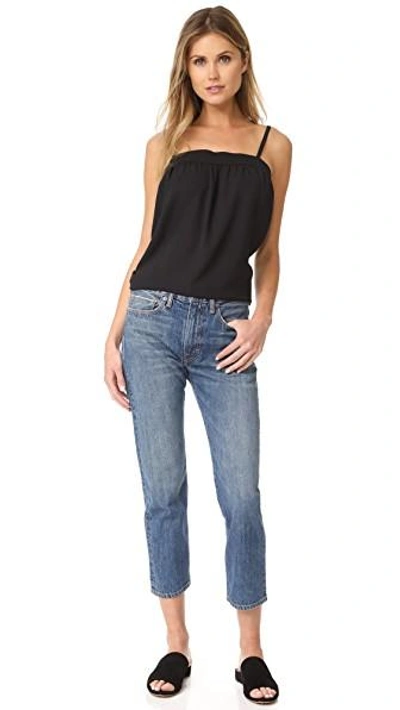 Shop Vince Embroidered Cami In Black
