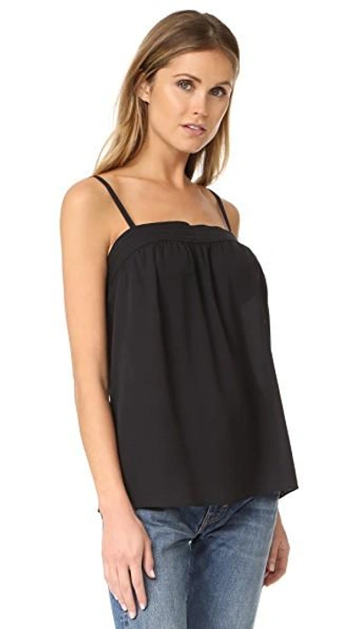 Shop Vince Embroidered Cami In Black