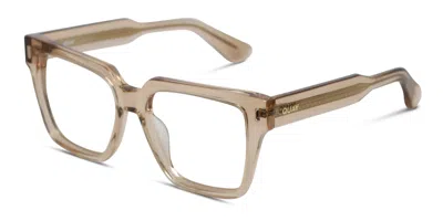 Quay Bold Type Beige,clear In Beige,clear