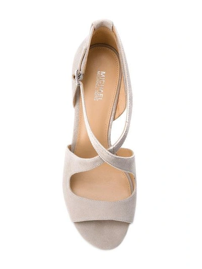 Shop Michael Michael Kors Ankle Strap Sandals - Grey