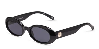 Le Specs Work It Shiny Black In Shiny Black