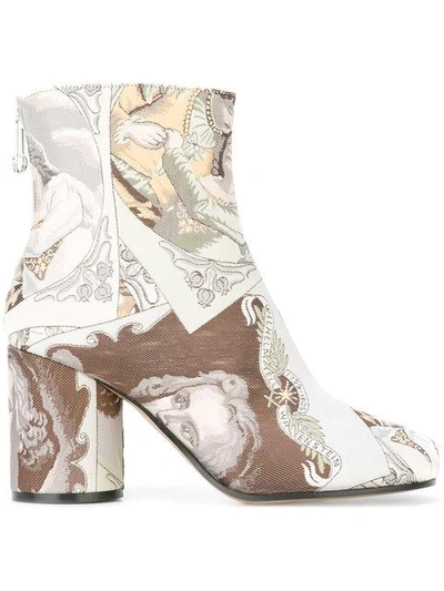 Shop Maison Margiela Portrait Ankle Boots - Nude & Neutrals