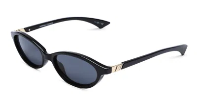 Le Specs Duskfall Shiny Black In Shiny Black