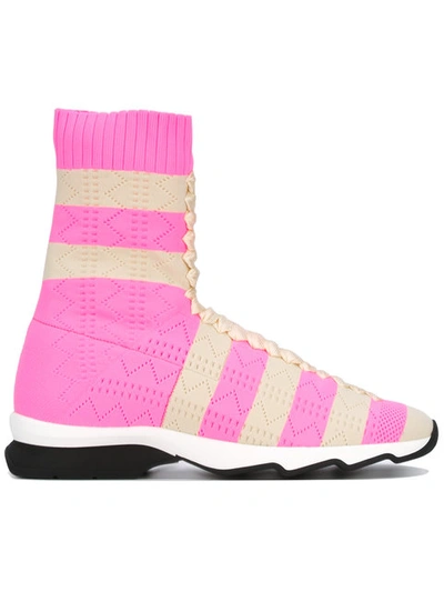 Fendi High-top Trainers In Pink