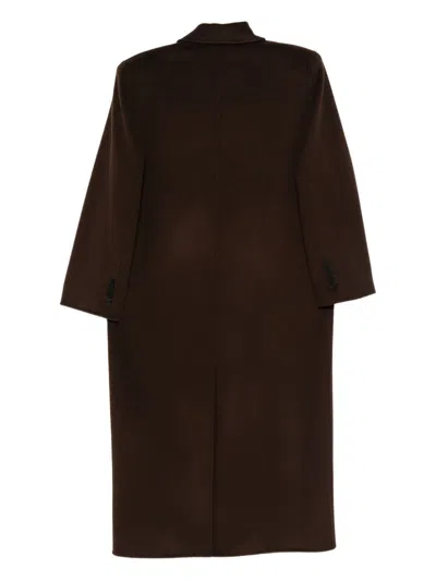 032c Double-breasted Wool Coat In Brown
