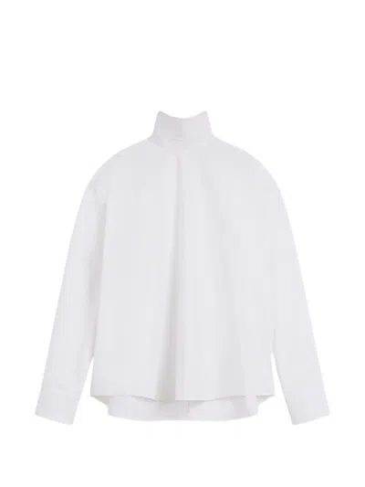 Givenchy Bib-front Oversized Blouse In White