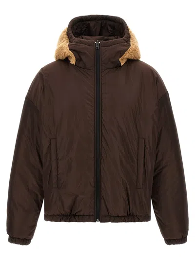 Dsquared2 Dsquared Reversible Teddy Jacket For Men In Brown
