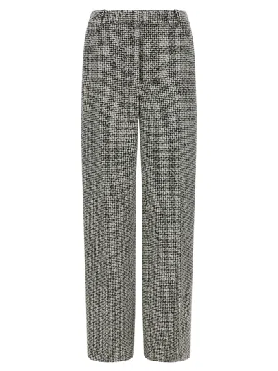 Tom Ford Houndstooth Pattern Pants In Gray